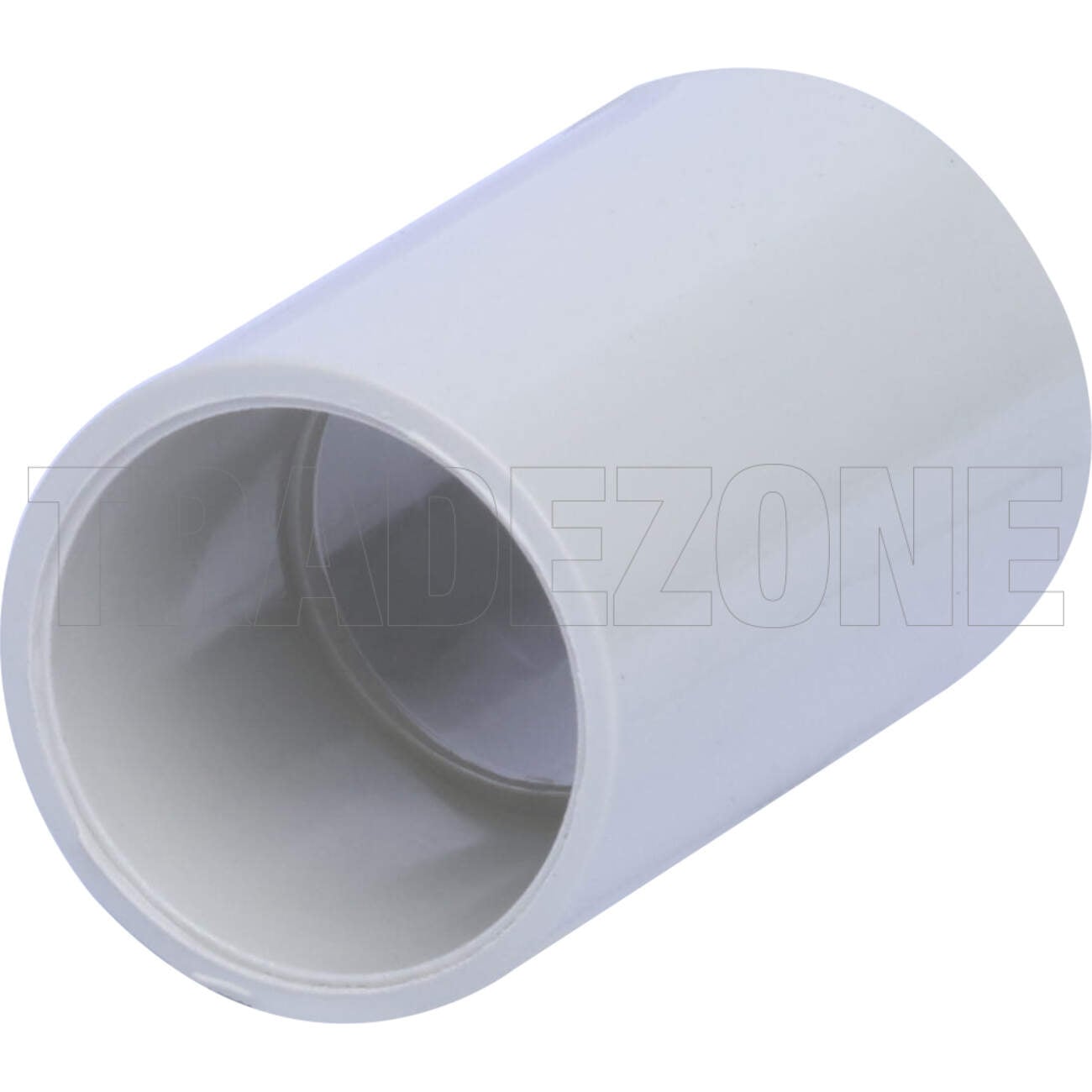 Powerwave 25mm Medium Duty Plain to Plain Conduit Coupling Light Grey