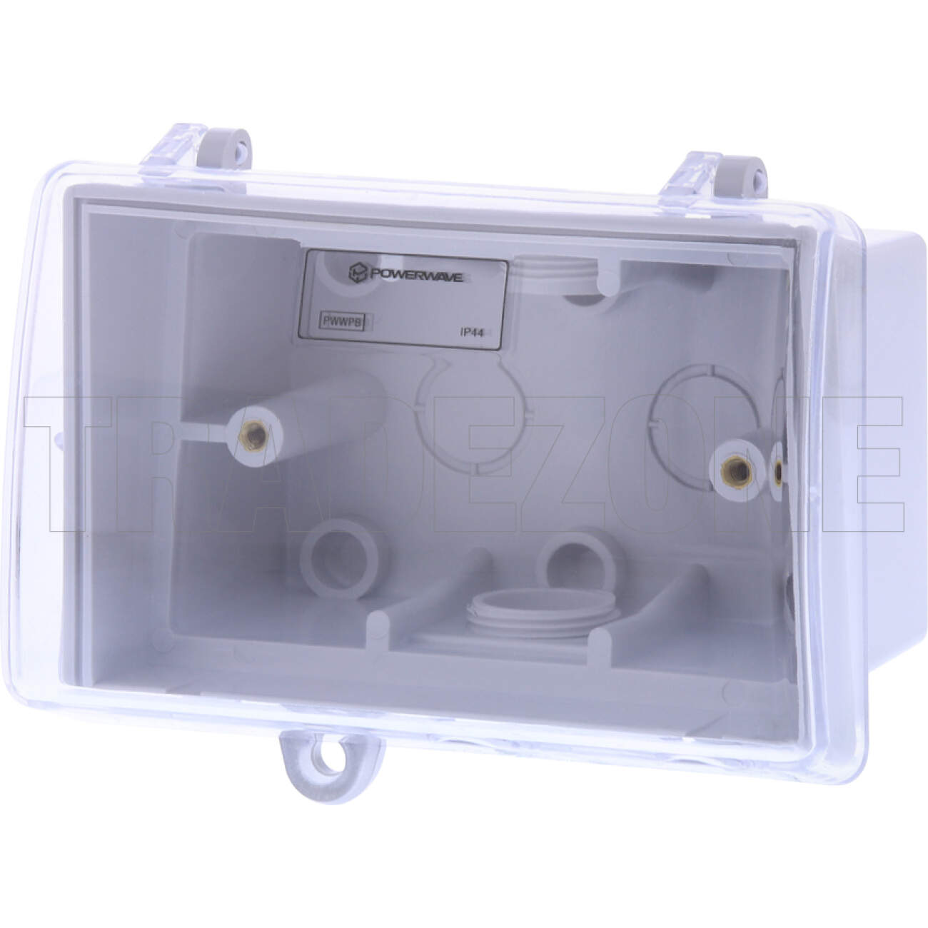 Powerwave Waterproof Enclosure Box Clear Lid IP44