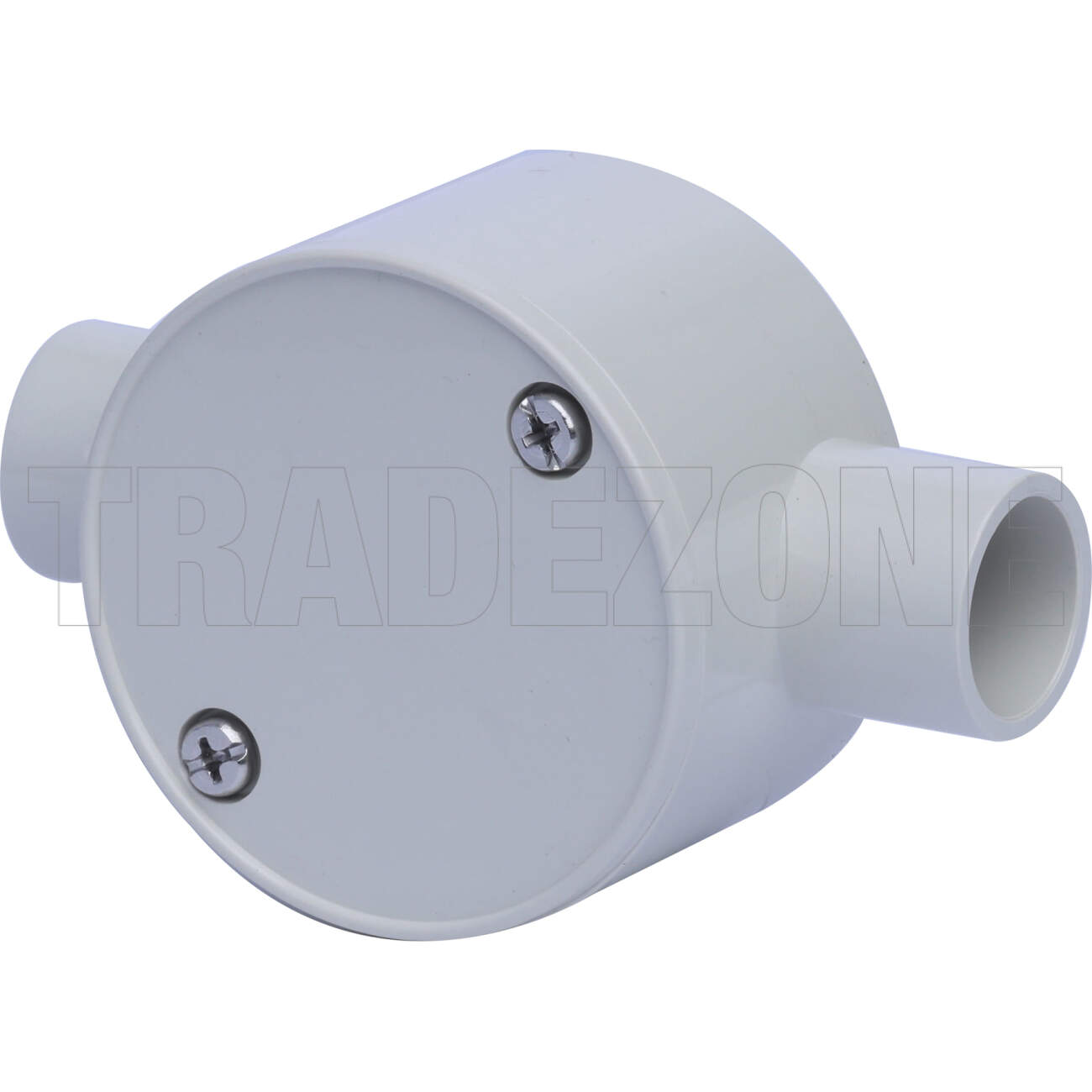 Powerwave 20mm 2 Way Shallow Round Junction Box Light Grey