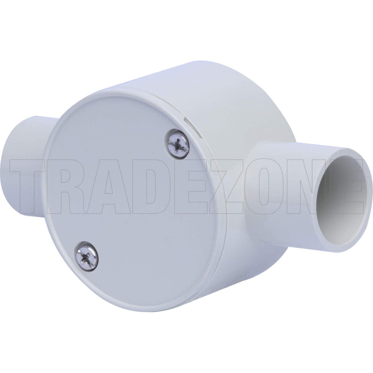 Powerwave 25mm 2 Way Shallow Round Junction Box Light Grey