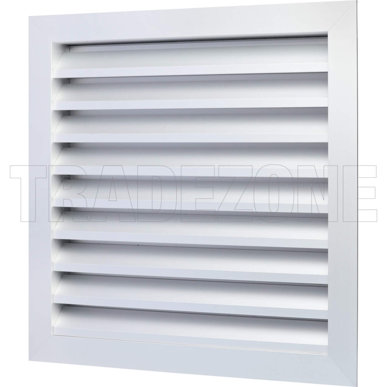 Powerwave Air 350mm x 350mm Weather Louvre Natural Anodized