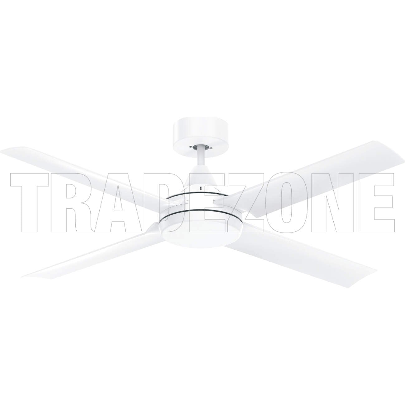 Powerwave 1320mm (52") POWERBLADE 4 Blade Ceiling Sweep Fan With ABS Blades White