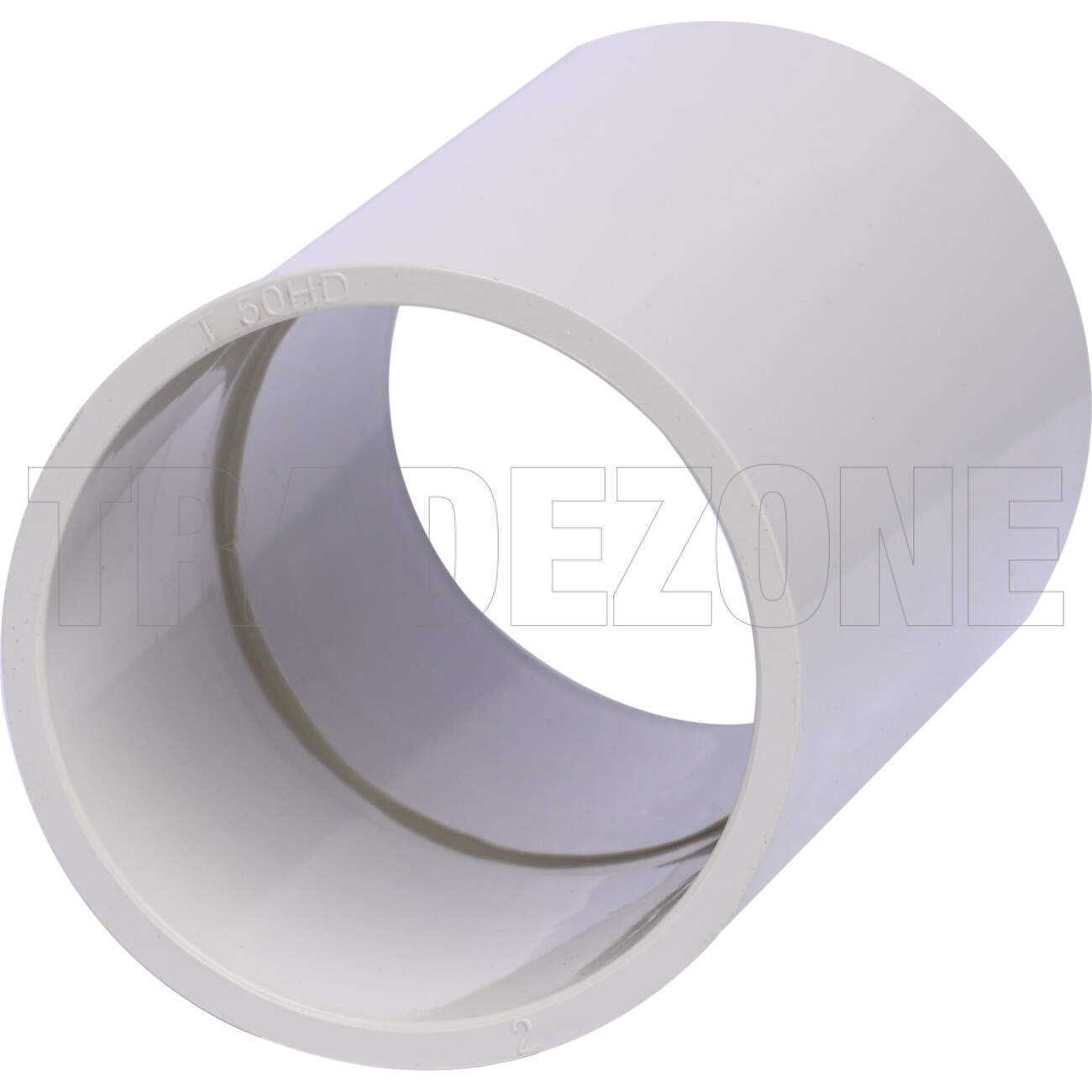 Powerwave 50mm Medium Duty Plain to Plain Conduit Coupling Light Grey