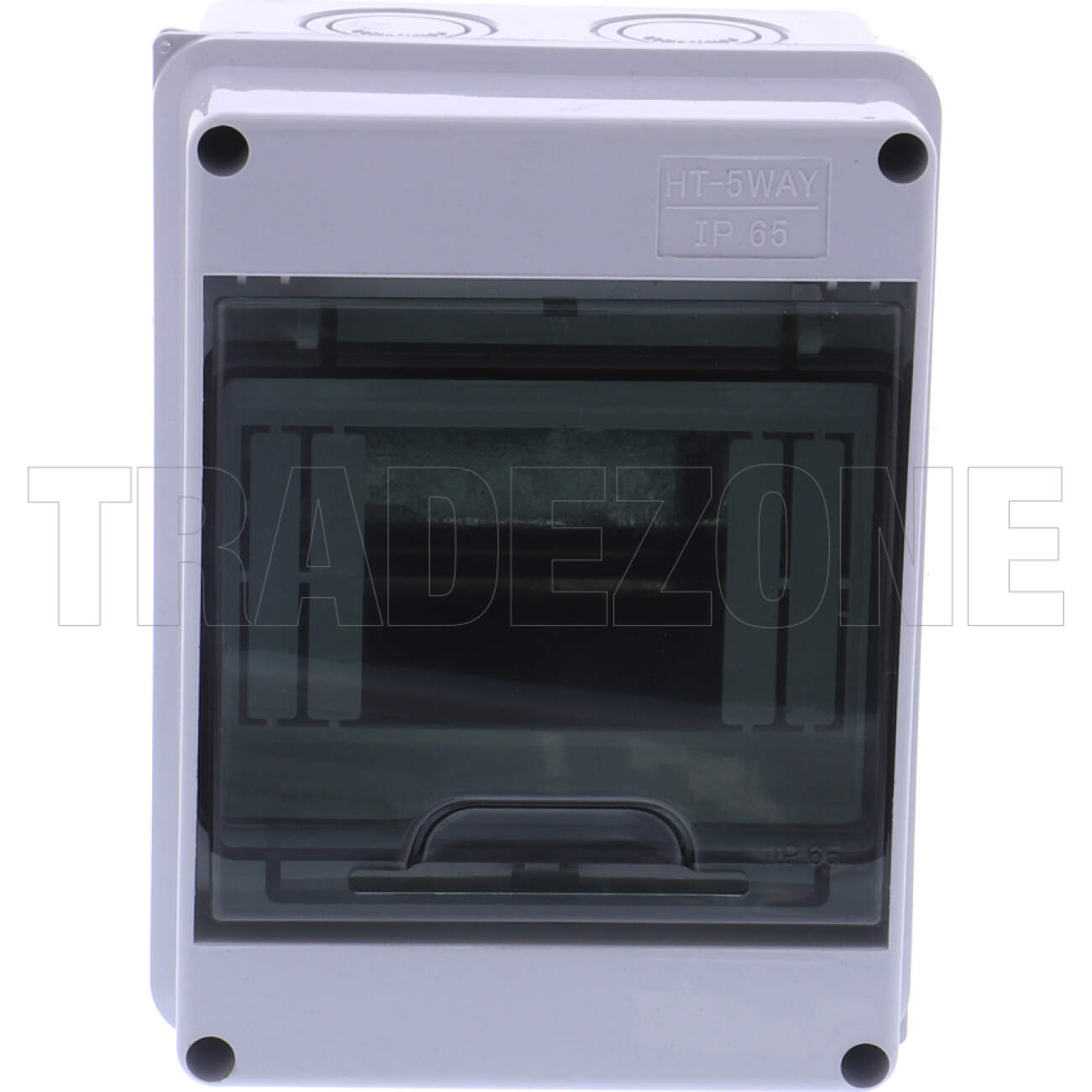 Powerwave 5 Pole IP65 Weatherproof Plastic Surface Mounted Switchboard Transparent Door Including Neutral & Earth Bar/Links - Image 2