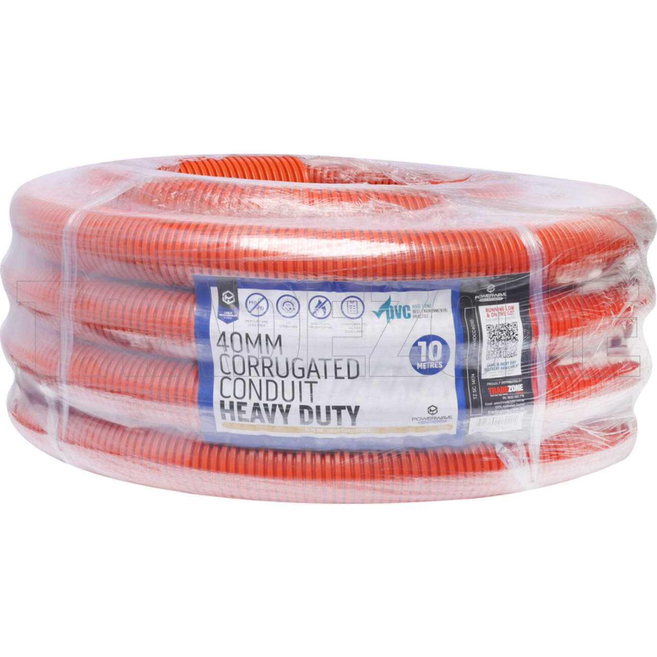 Powerwave 40mm Corrugated Conduit Heavy Duty 10 Metre - Green Star Certified - Image 2