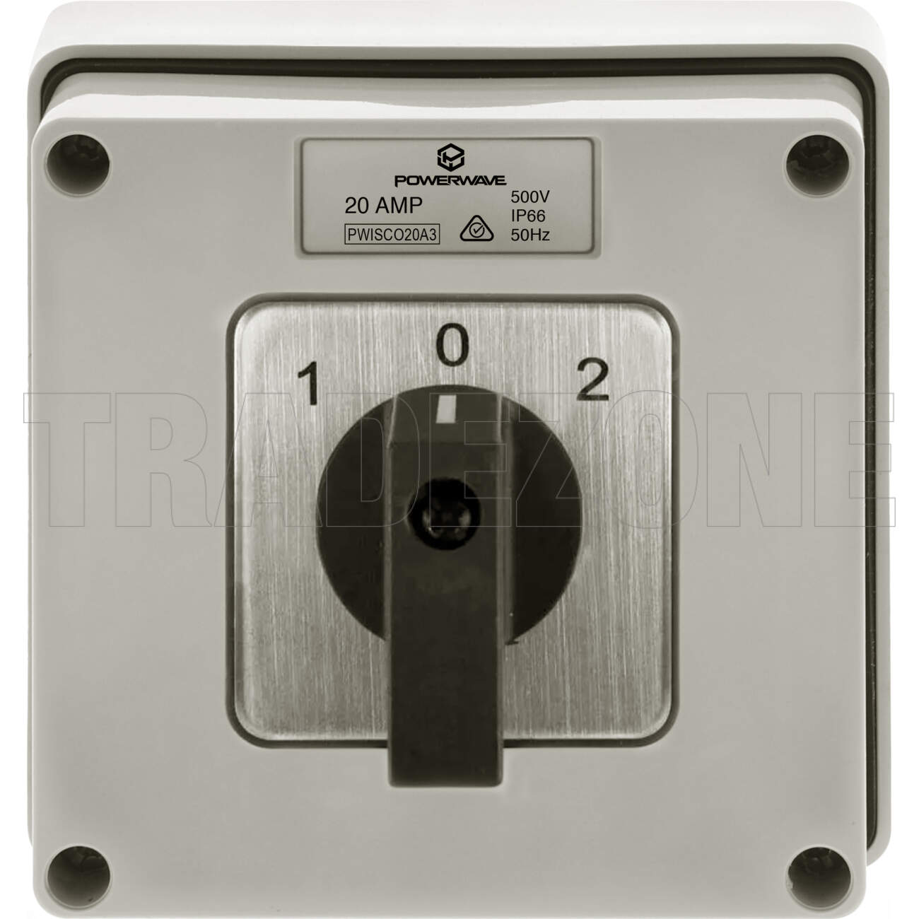 Powerwave 20 Amp 3 Pole Changeover Switch IP66 - Image 2