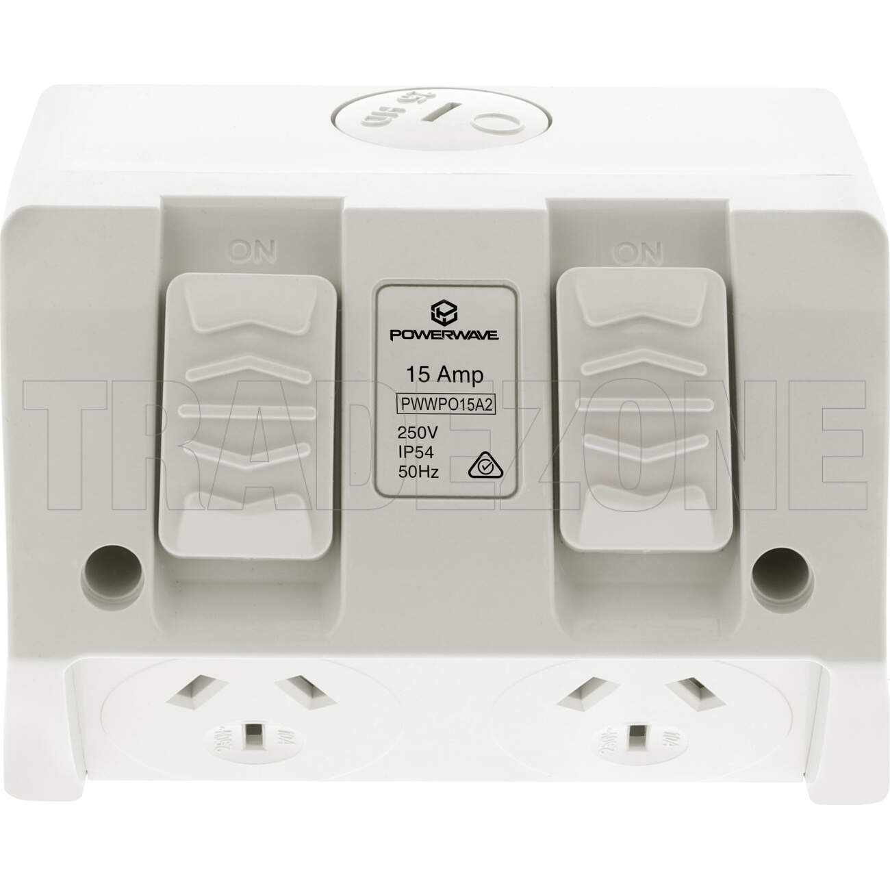 Powerwave 15 Amp Double Switched IP54 Weatherproof Powerpoint - Image 2