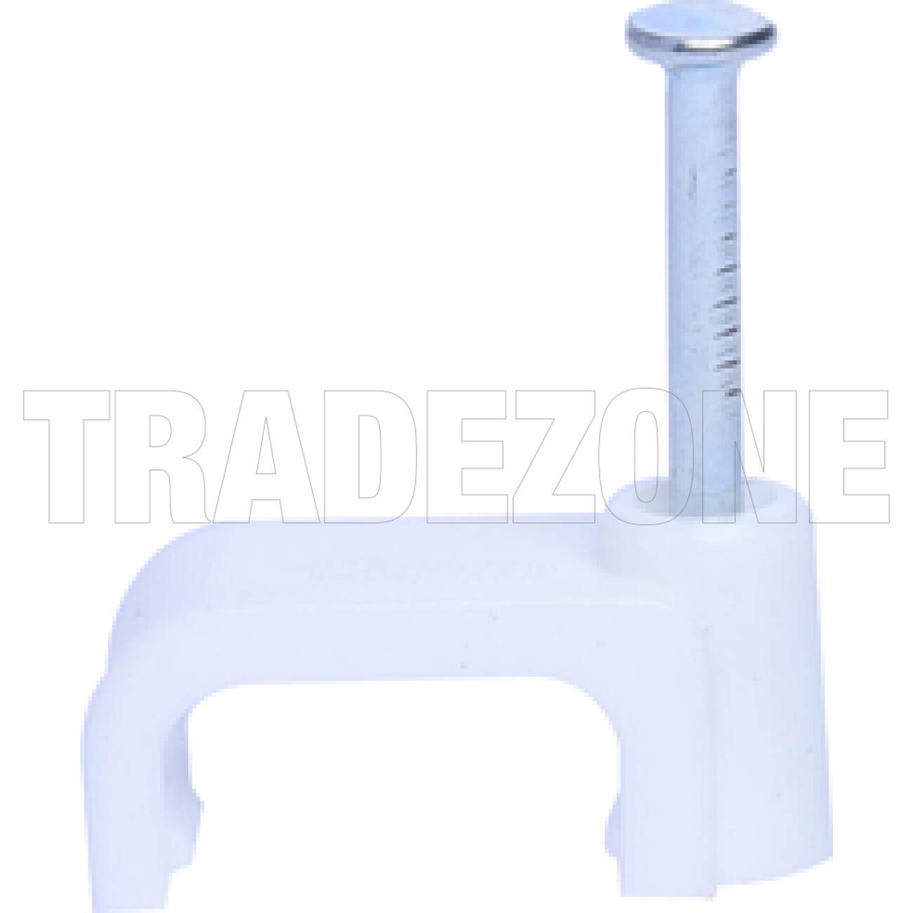 Powerwave 2.5mm T+E Flat Cable Clips White Jar of 500 - Image 2