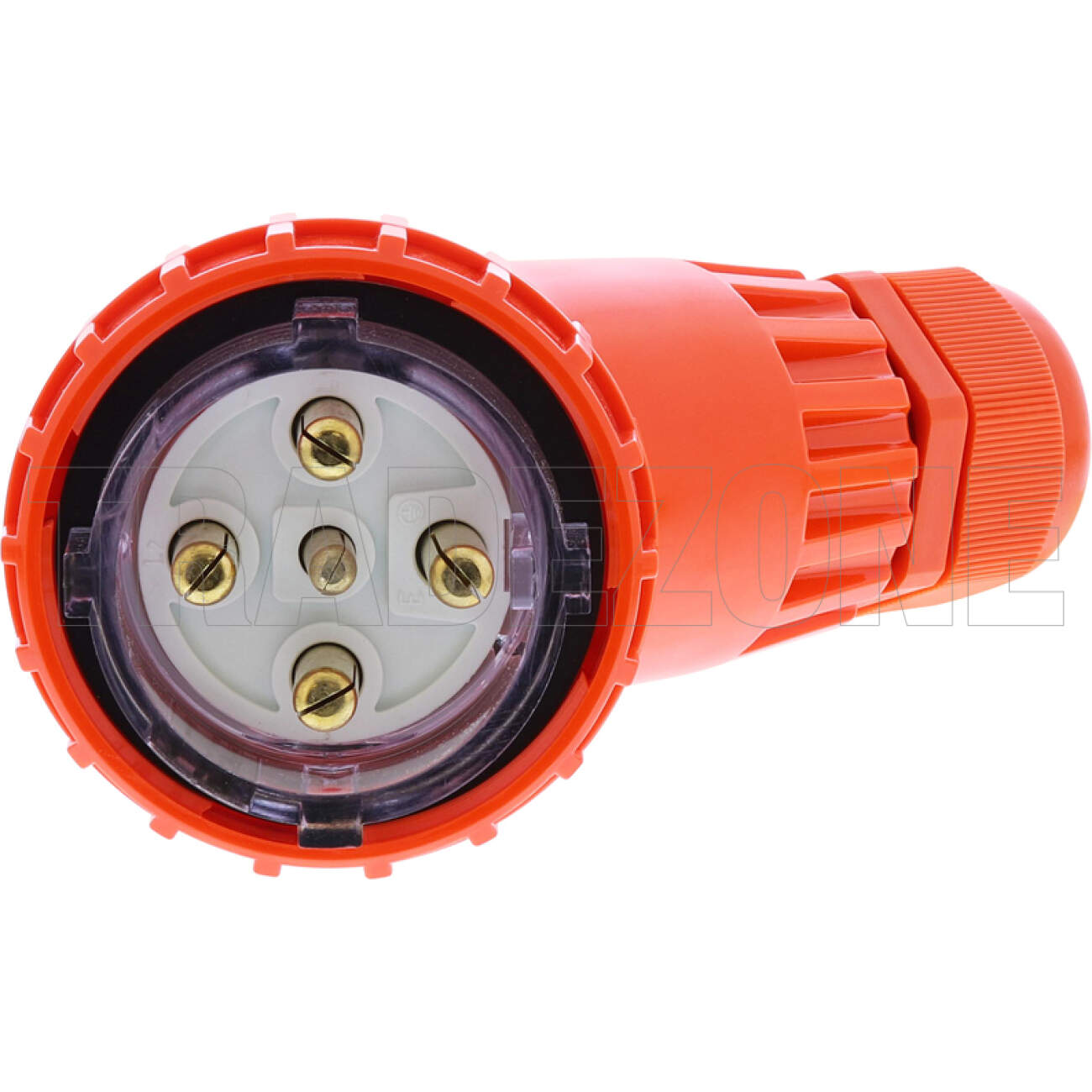 Powerwave 50 Amp 3 Phase 5 Round Pins IP66 Angled Industrial Plug - Image 2