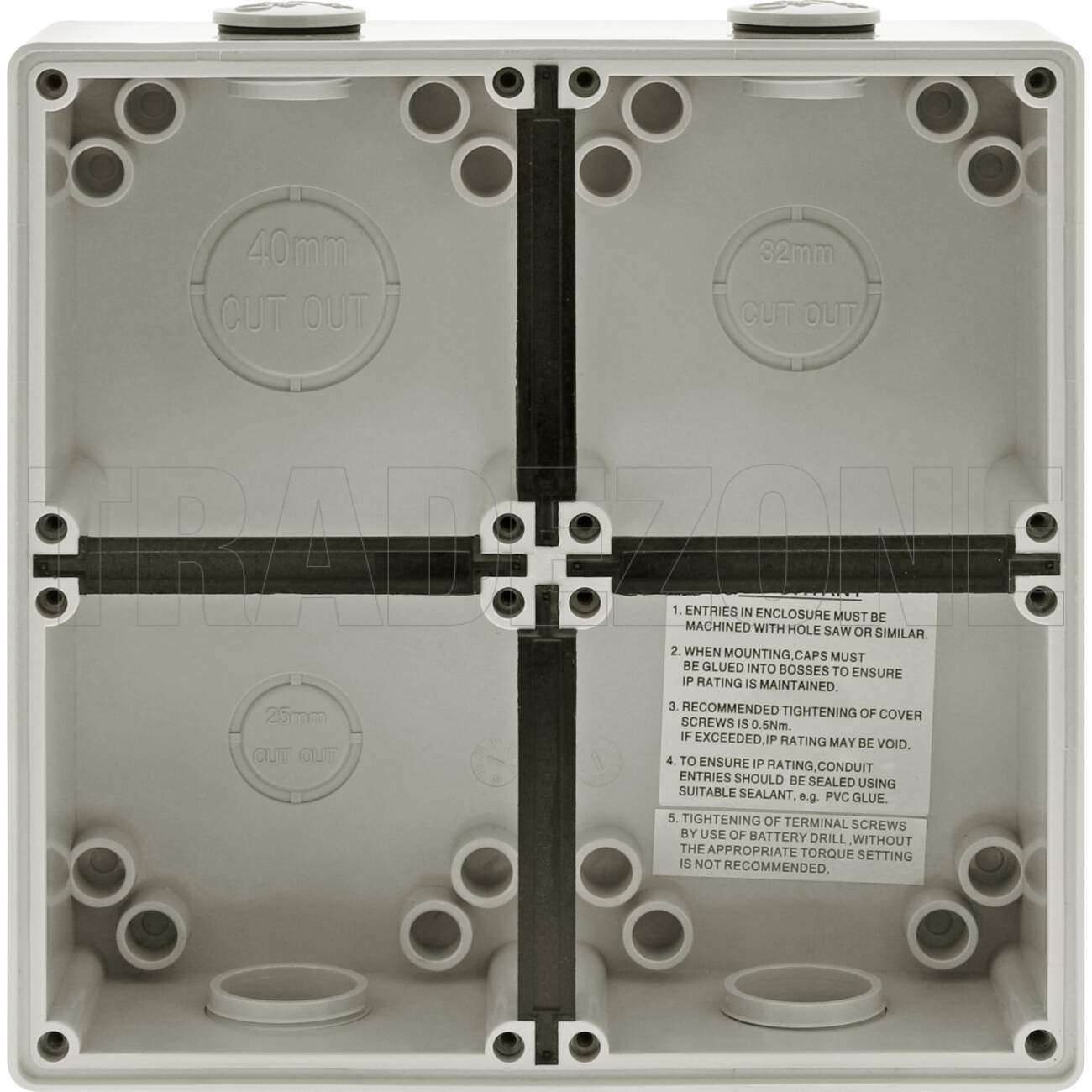 Powerwave Industrial 4 Module Mounting IP66 Enclosure - Image 2