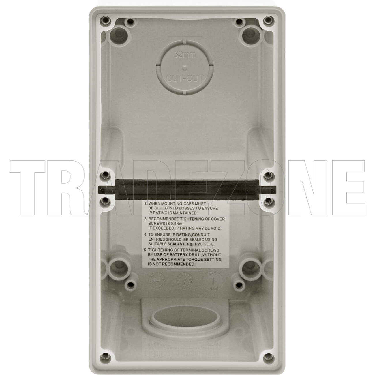 Powerwave 2 Gang Deep Mounting Enclosure IP66 - Image 2