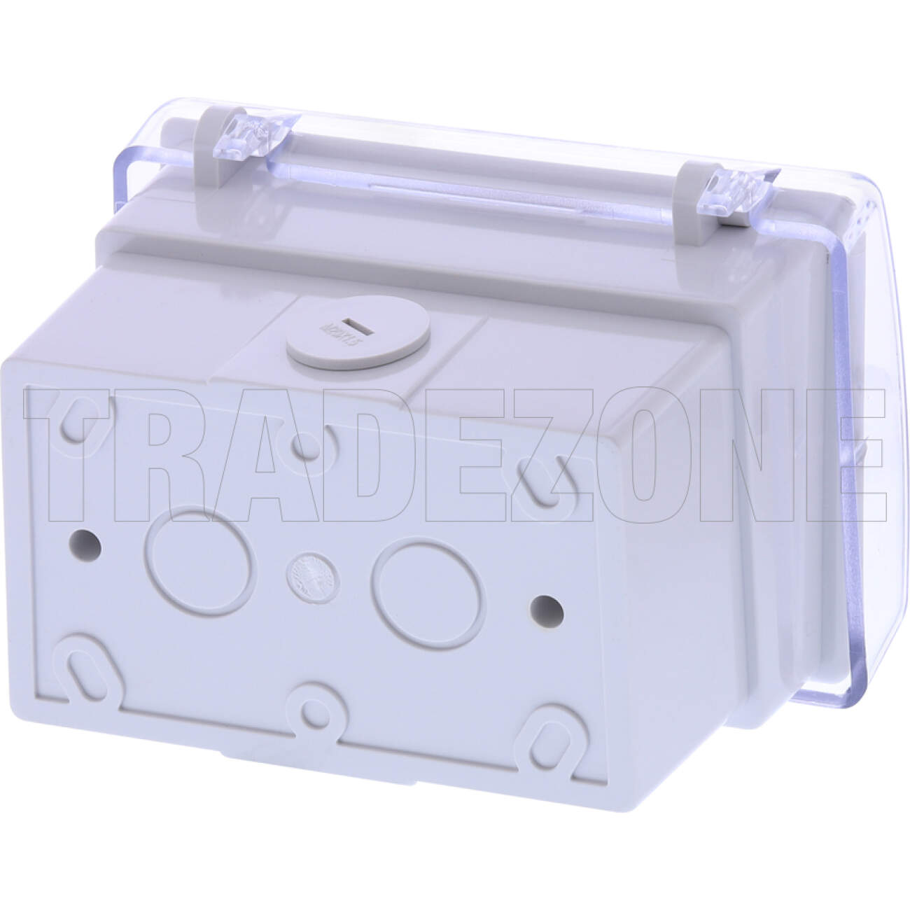 Powerwave Waterproof Enclosure Box Clear Lid IP44 - Image 2