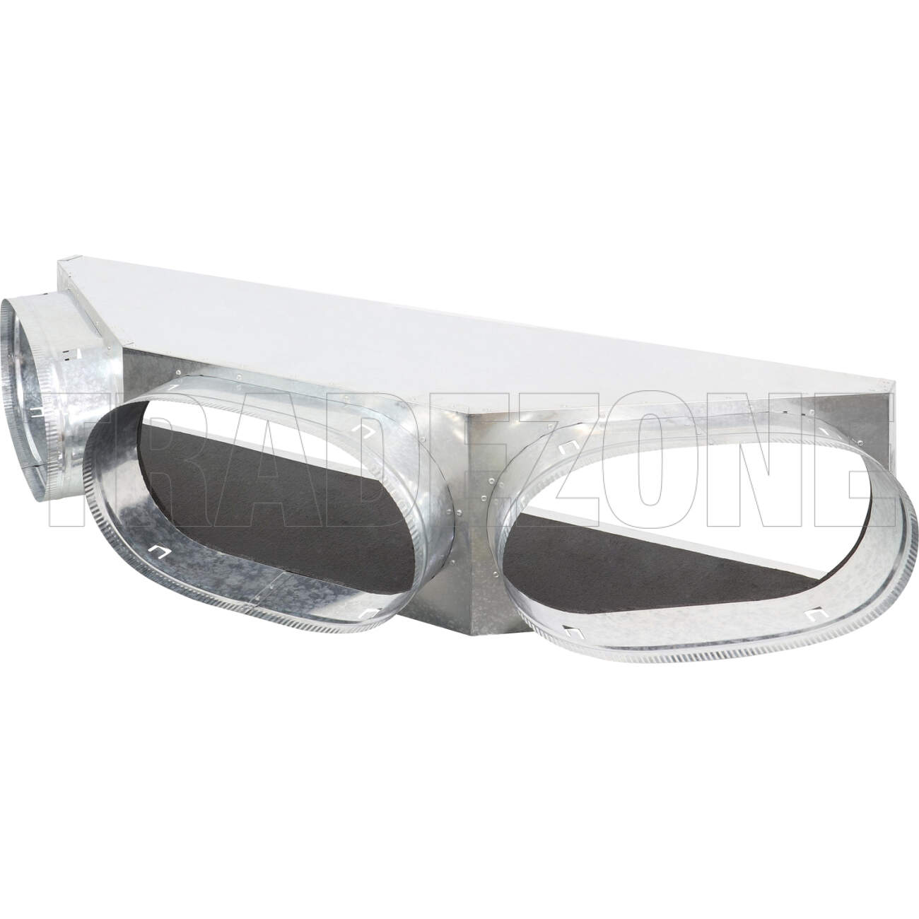 Powerwave Air 1150mm x 250mm Supply Air V-Box Plenum with 3 x 350mm Spigot Suitable for Daikin Models FDYAN125/140/160 & Samsung Models ACT100/120/140/160 & Hisense AUD-125/140/160/180 - Image 2