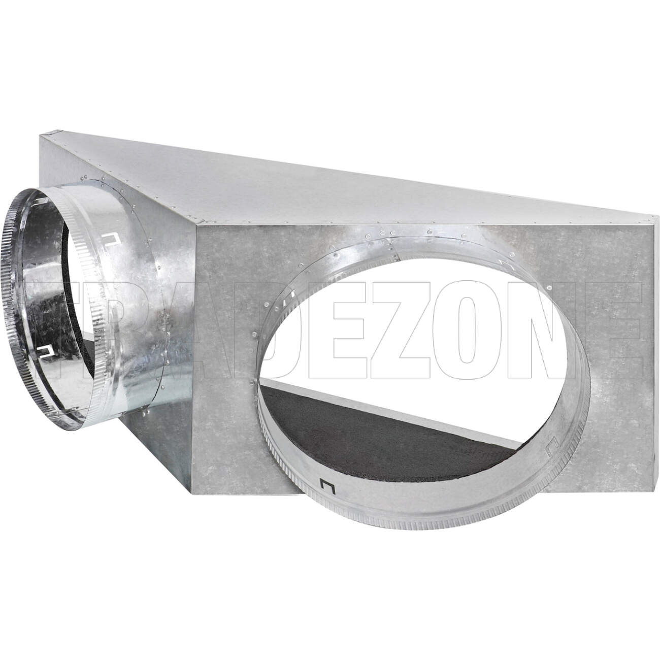 Powerwave Air 900mm x 350mm Supply Air V-Box Plenum with 2 x 350mm Spigot Suitable for Mitsubishi Models FDUA100/125 - Image 2