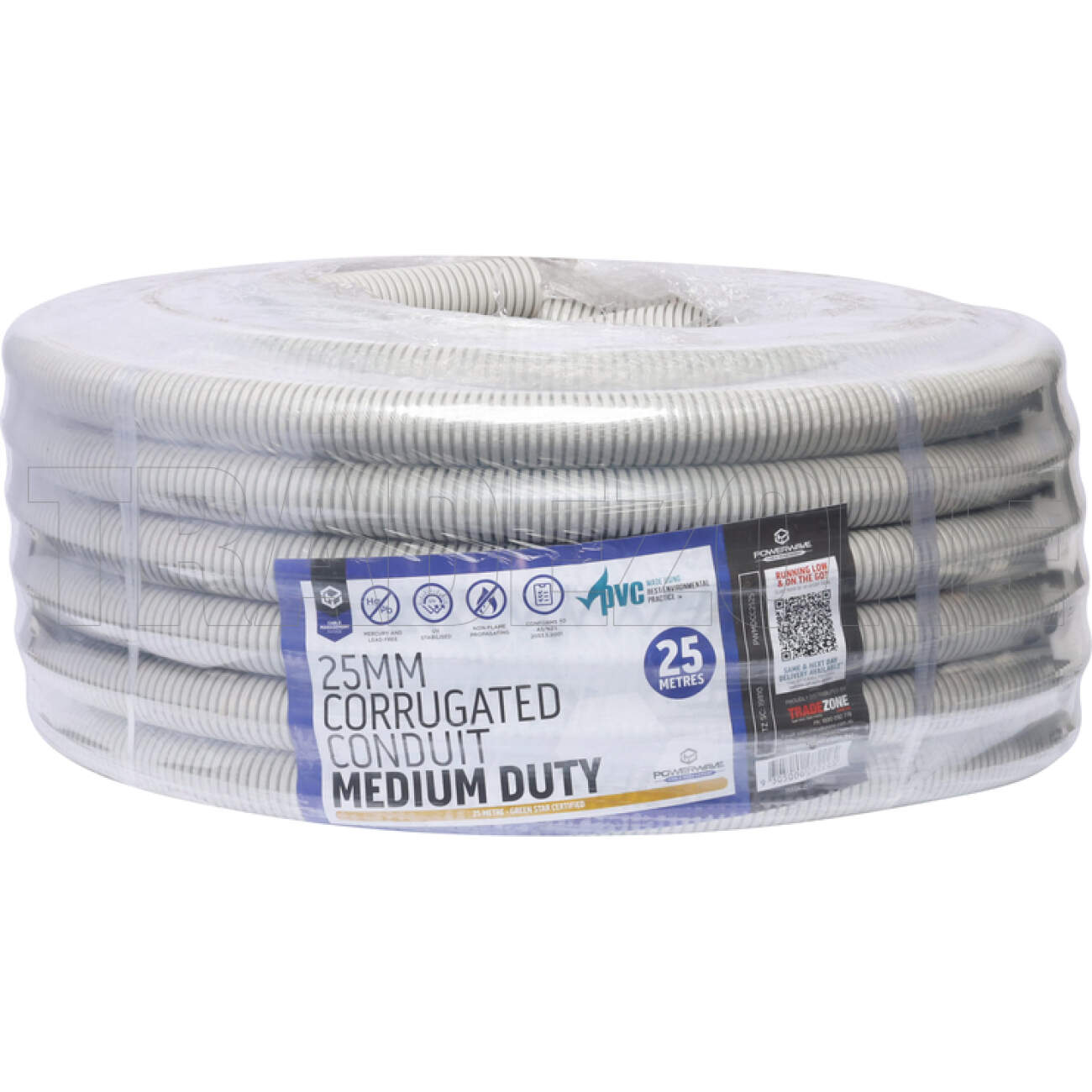 Powerwave 25mm Corrugated Conduit Medium Duty 25 Metre - Green Star Certified - Image 2