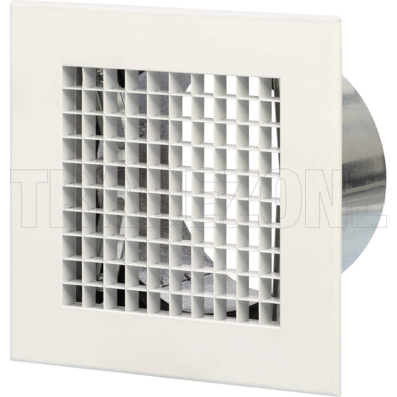 Powerwave Air 150mm x 150mm Egg Crate Grille with 150mm Neck Adaptor & Fixing Clips - Image 2