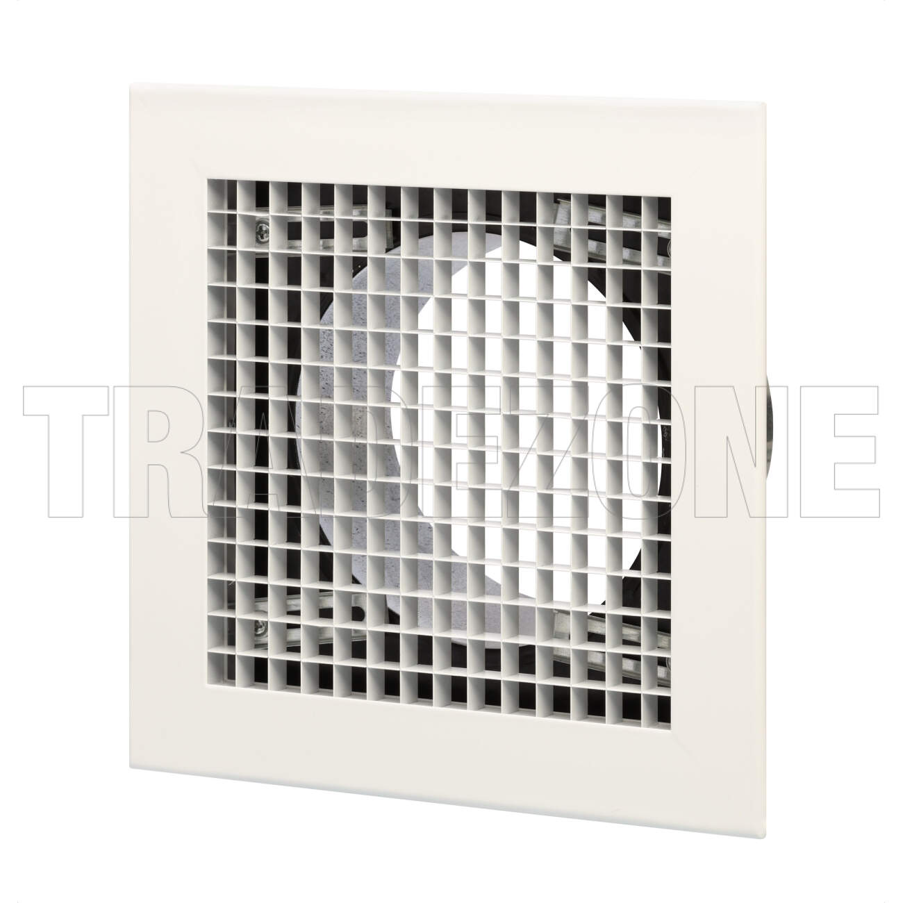 Powerwave Air 200mm x 200mm Egg Crate Grille with 150mm Neck Adaptor & Fixing Clips - Image 2