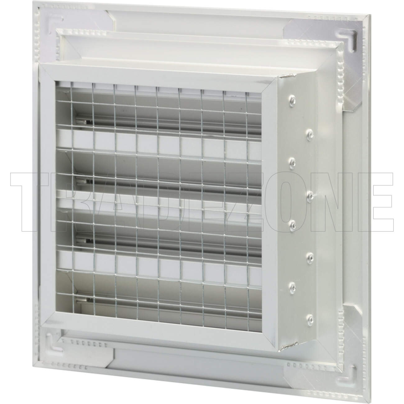 Powerwave Air 150mm x 150mm Weather Louvre Natural Anodized - Image 2