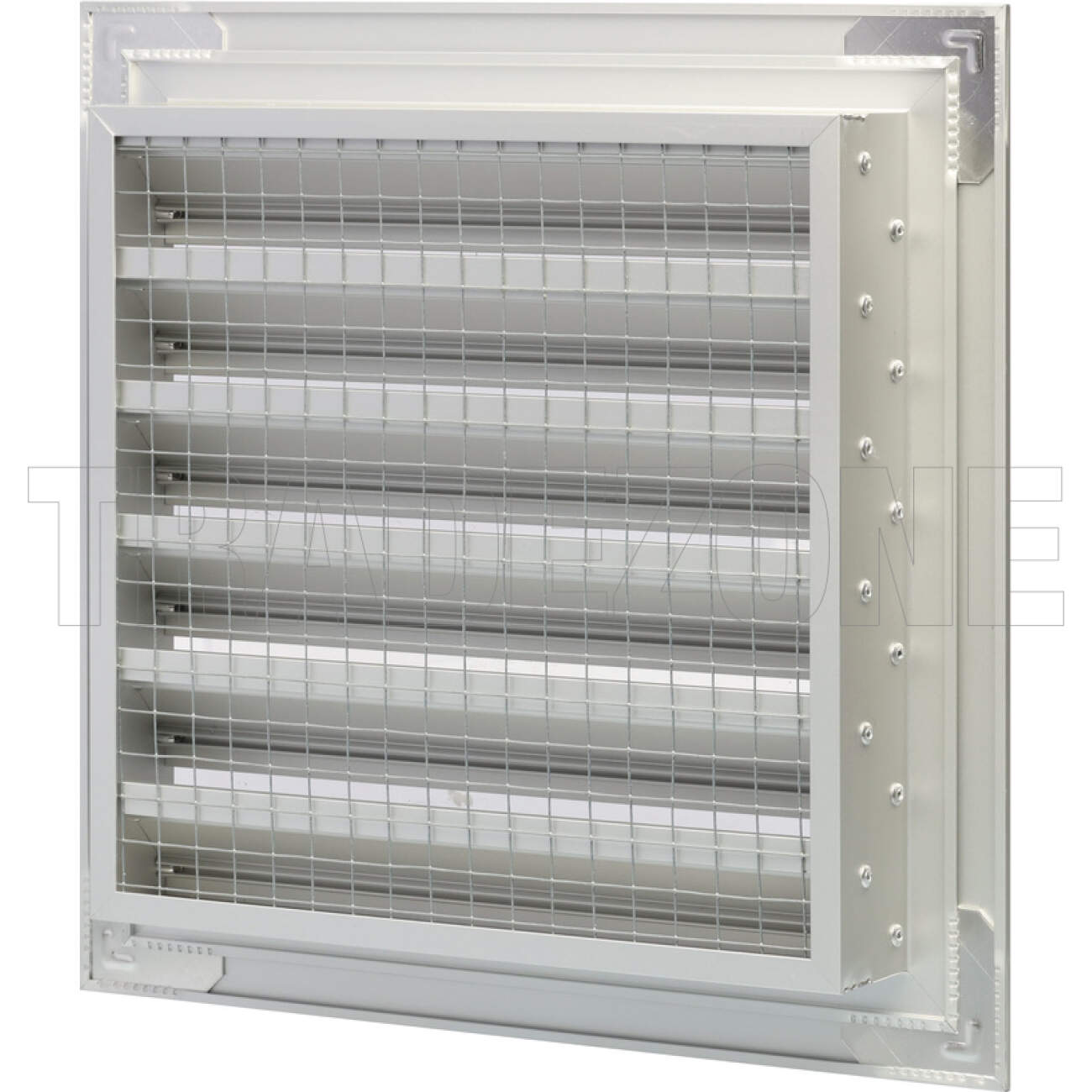 Powerwave Air 250mm x 250mm Weather Louvre Natural Anodized - Image 2