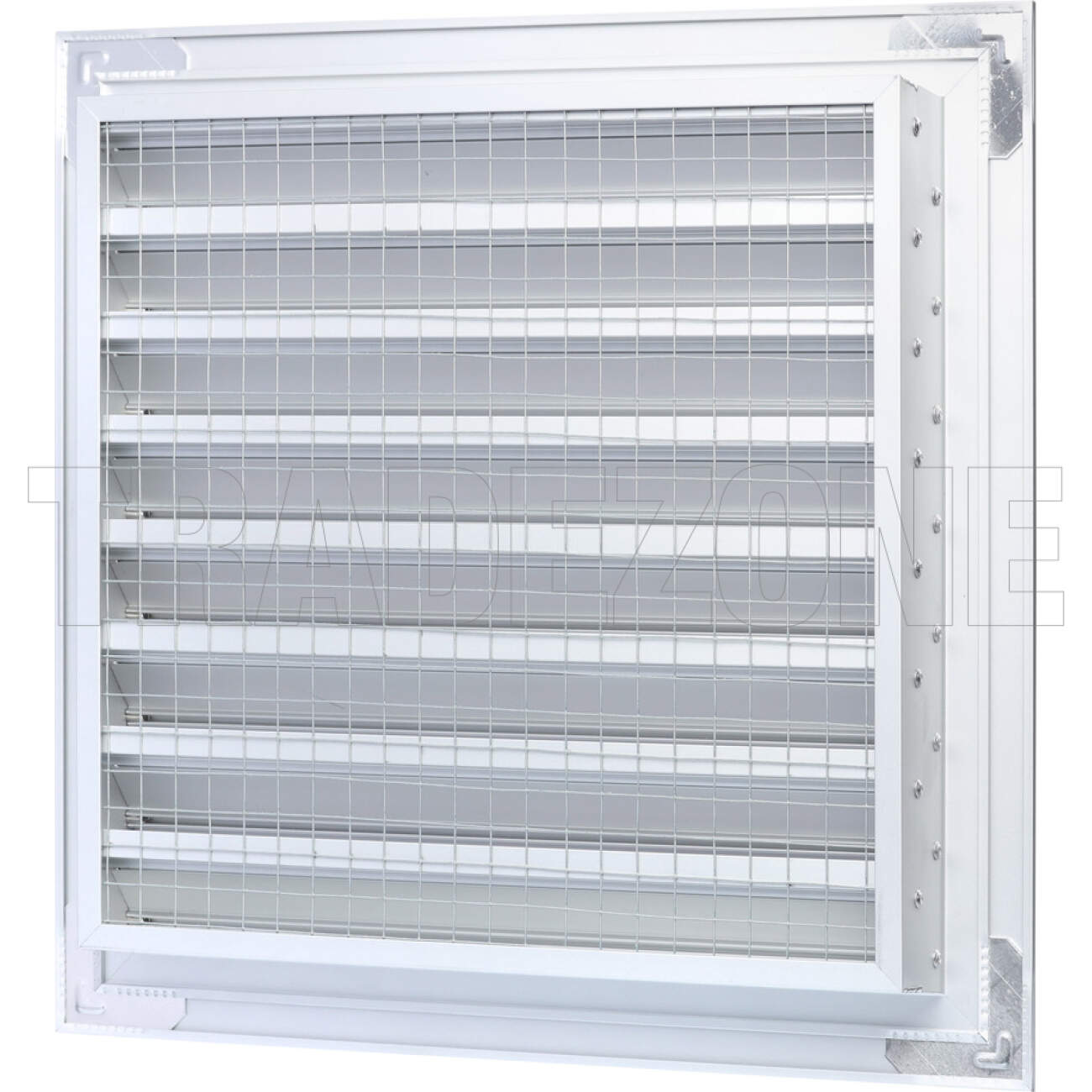 Powerwave Air 300mm x 300mm Weather Louvre Natural Anodized - Image 2