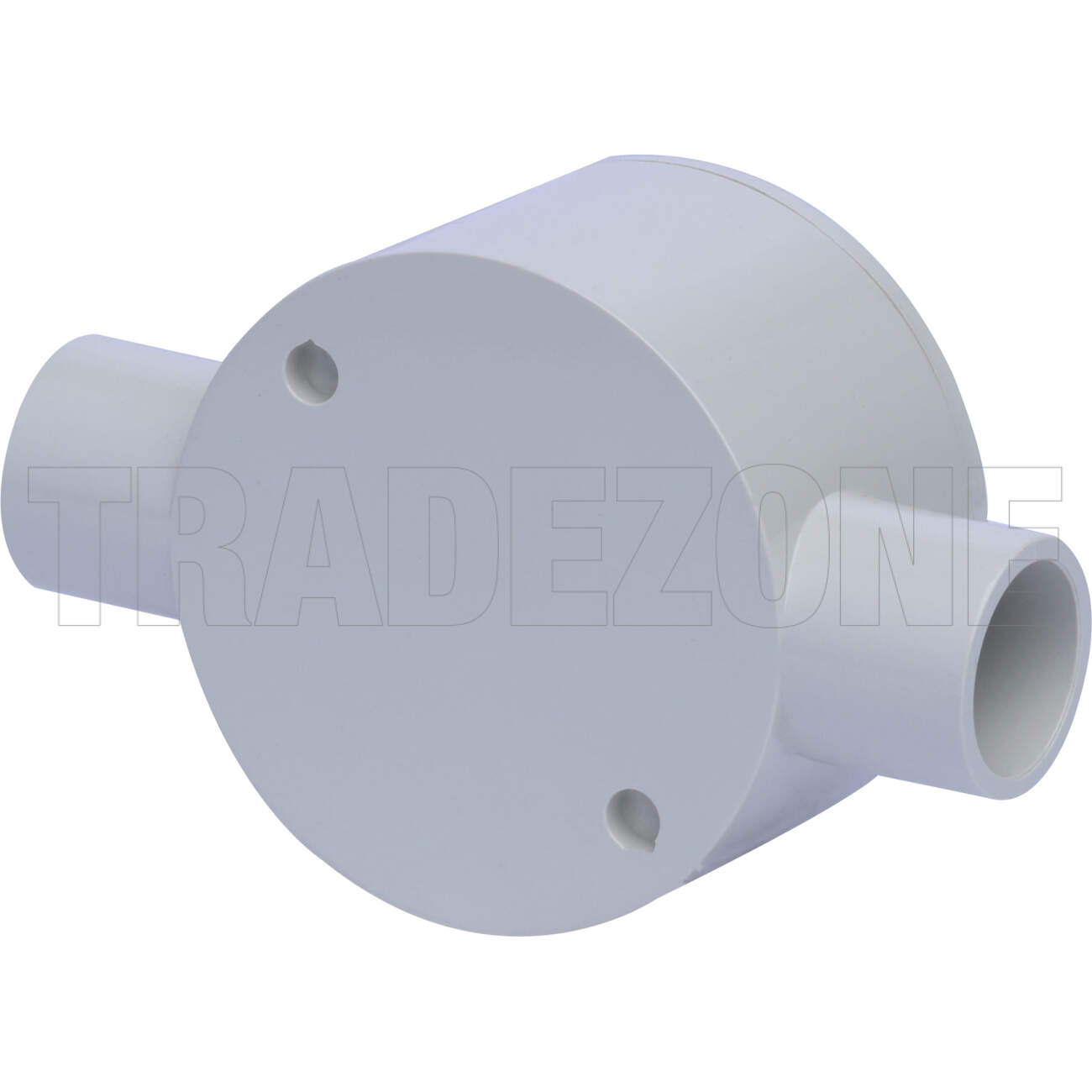 Powerwave 20mm 2 Way Shallow Round Junction Box Light Grey - Image 2