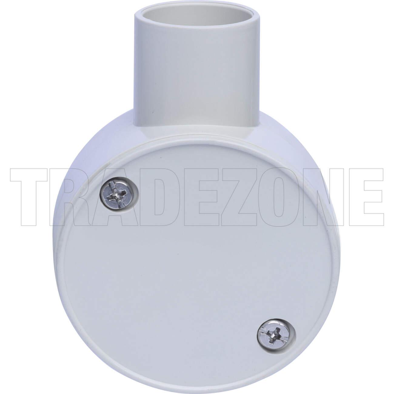 Powerwave 25mm 1 Way Shallow Round Junction Box Light Grey - Image 2
