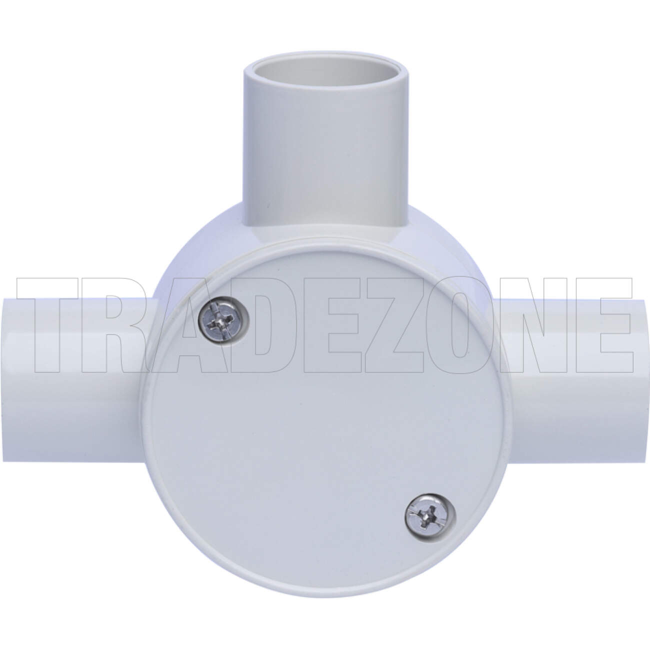 Powerwave 25mm 3 Way Shallow Round Junction Box Light Grey - Image 2