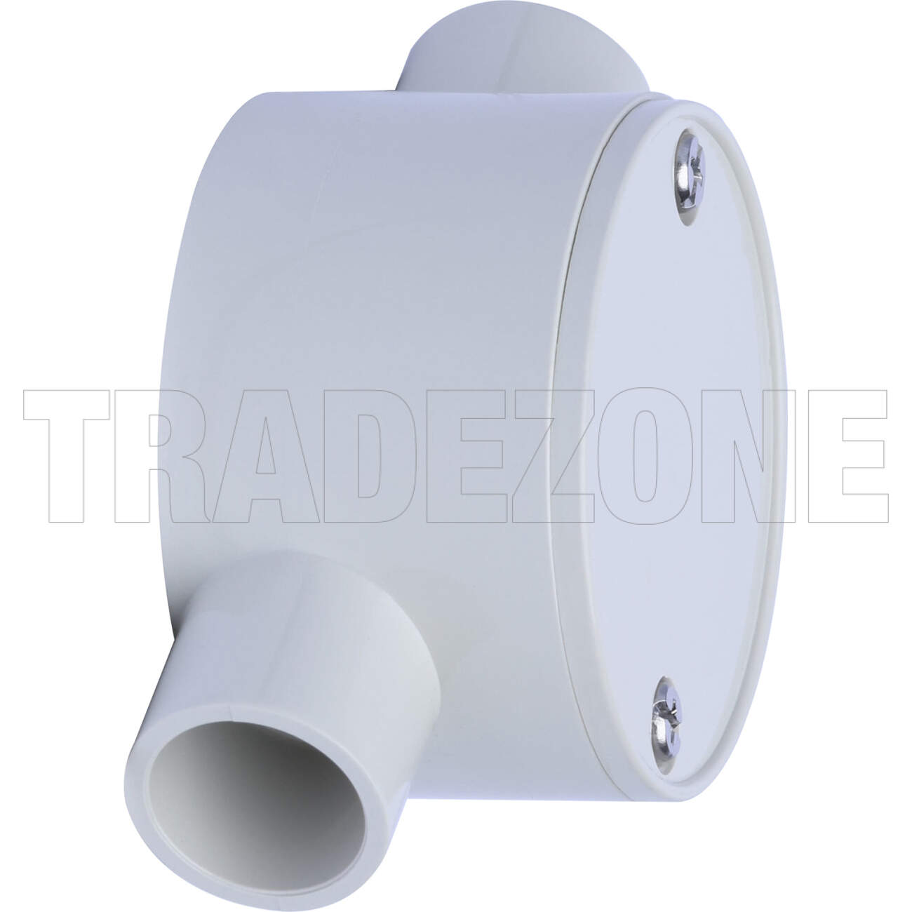 Powerwave 20mm 2 Way Shallow Round Junction Box Light Grey - Image 3