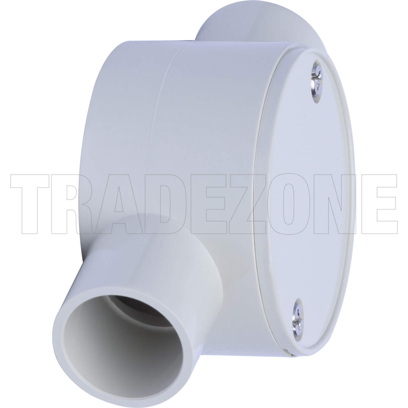 Powerwave 25mm 2 Way Shallow Round Junction Box Light Grey - Image 3