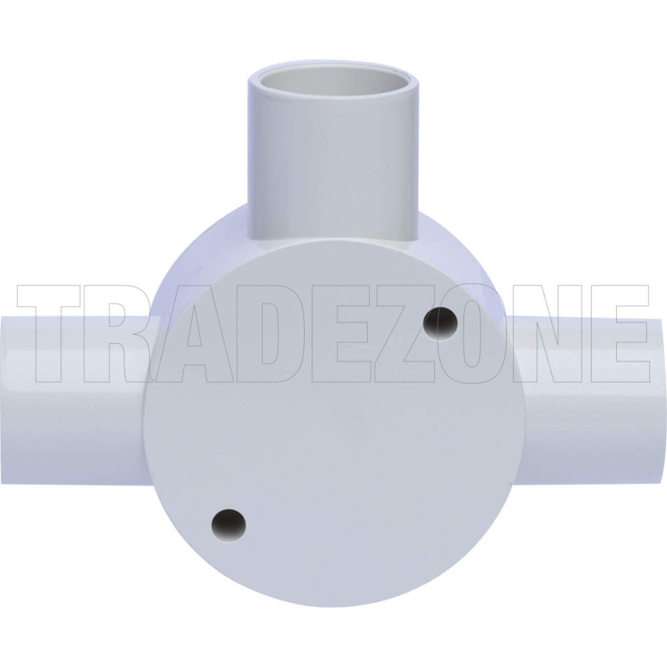 Powerwave 25mm 3 Way Shallow Round Junction Box Light Grey - Image 3