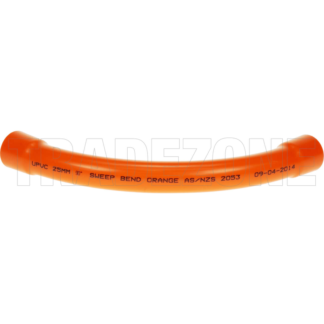 Powerwave 25mm 90 Degree Heavy Duty Sweeping Conduit Bend Orange - Image 3