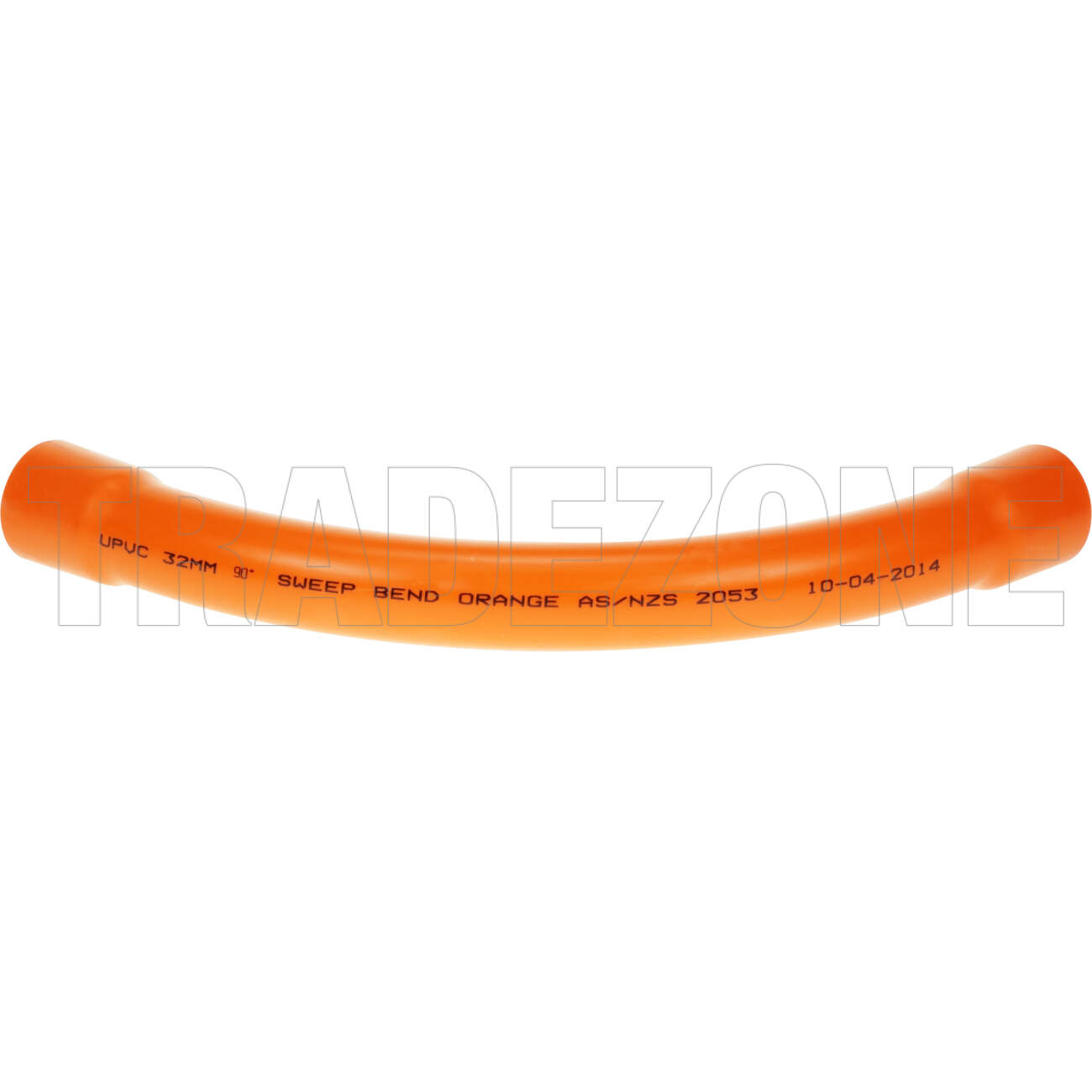 Powerwave 32mm 90 Degree Heavy Duty Sweeping Conduit Bend Orange - Image 3