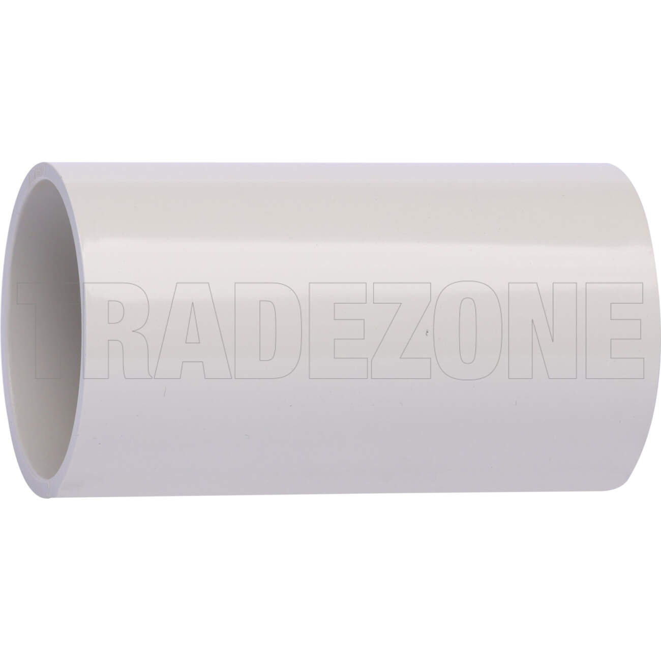 Powerwave 50mm Medium Duty Plain to Plain Conduit Coupling Light Grey - Image 3