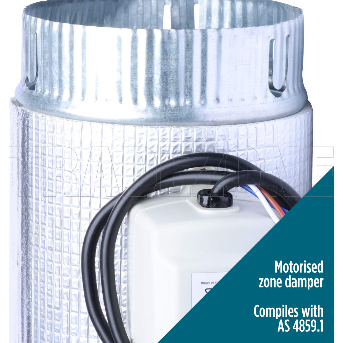 Powerwave Air 200mm DODC Motorised Metal Zone Damper 240 Volt - Image 4