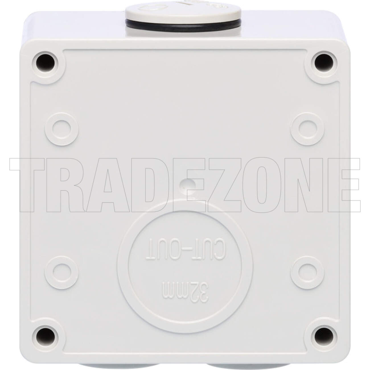 Powerwave 15 Amp Single Phase 3 Flat Pins IP66 Industrial Socket Outlet Grey - Image 4