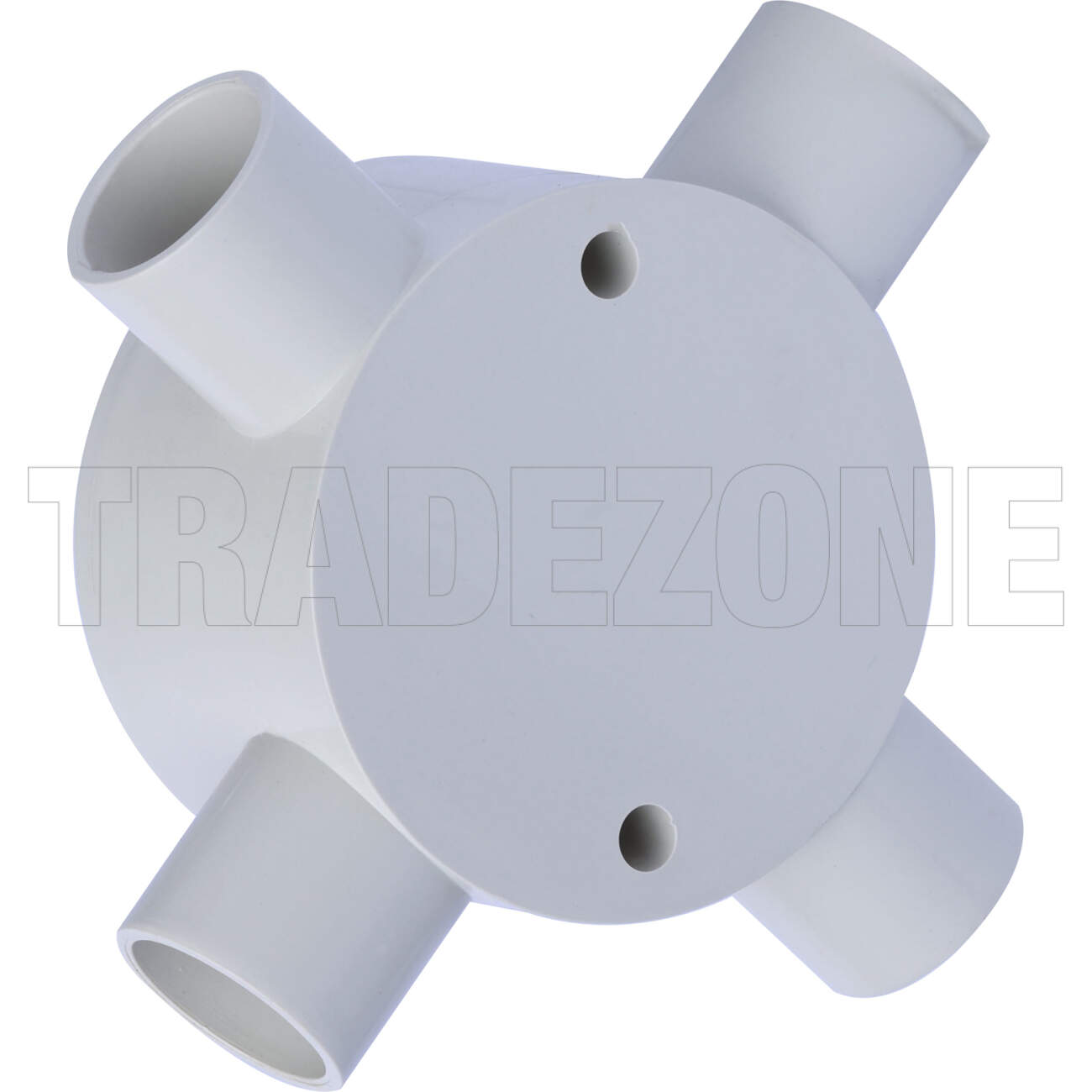 Powerwave 20mm 4 Way Shallow Round Junction Box Light Grey - Image 4