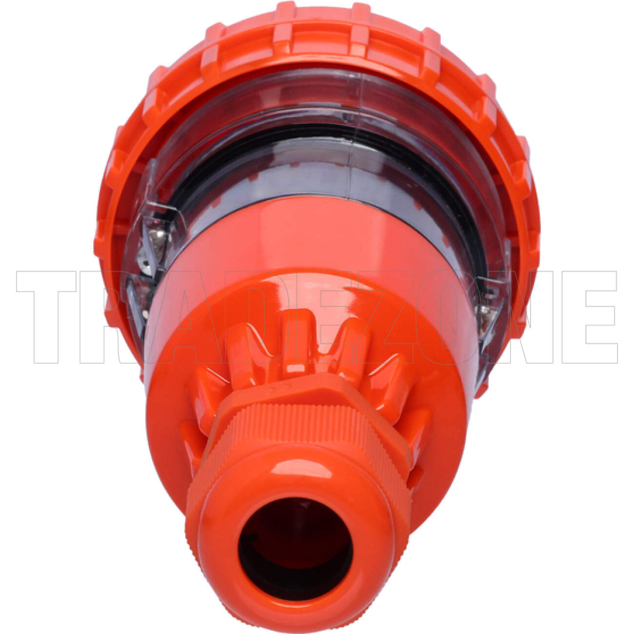 Powerwave 10 Amp 3 Phase 4 Round Pins IP66 Straight Industrial Plug Orange - Image 4