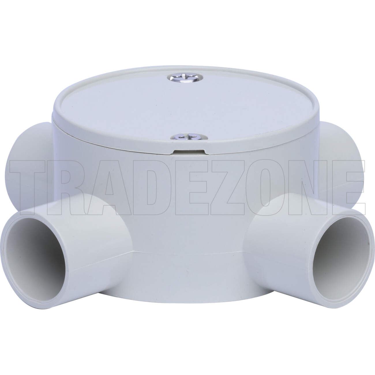 Powerwave 20mm 4 Way Shallow Round Junction Box Light Grey - Image 5